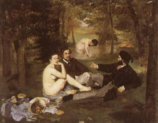 Edouard Manet Le dejeuner sur l herbe Sweden oil painting art